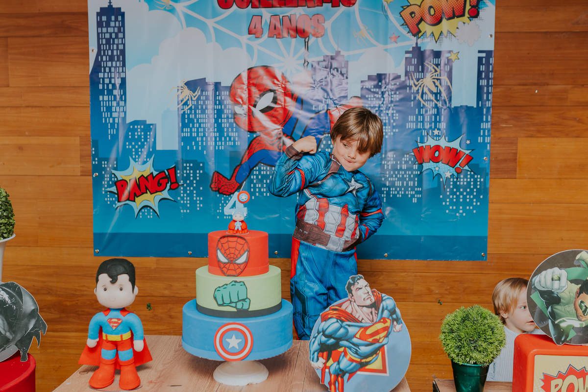 fotografia festa infantil fotografa familia 4 anos Guillermo tema super herois casa de festas espoleta Buffet botafogo rj rio de janeiro 
