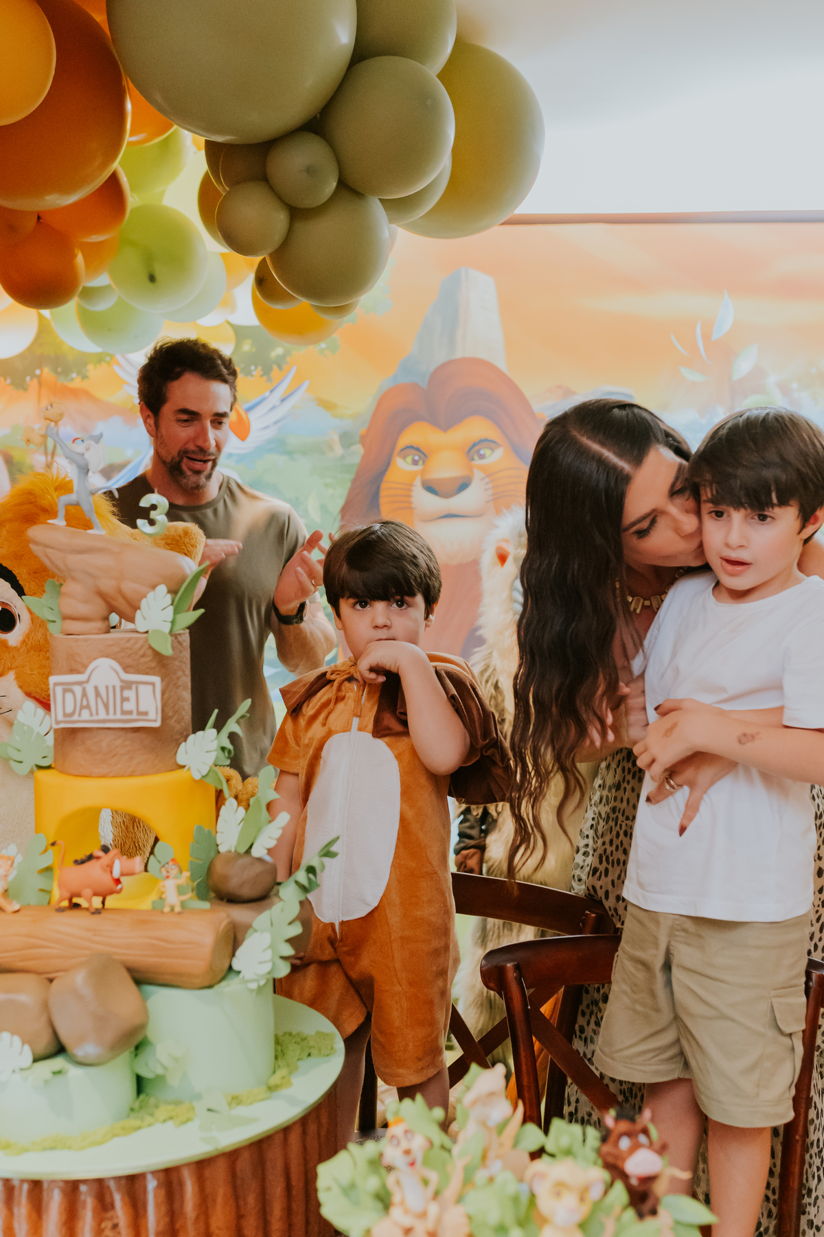 fotografa familia festa infantil fotografia barra da Tijuca 3 anos Daniel tema rei leão rio de janeiro rj 
