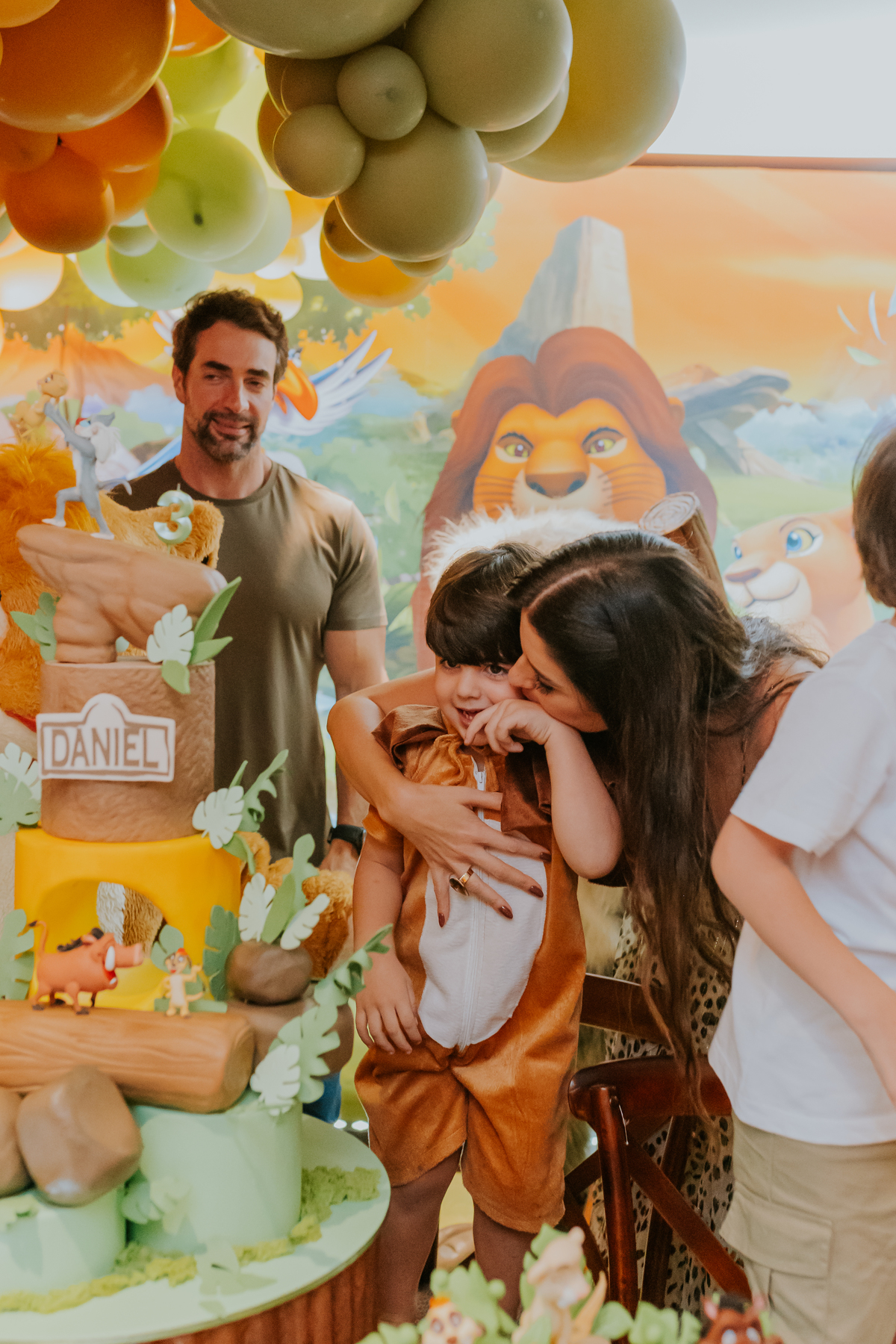 fotografa familia festa infantil fotografia barra da Tijuca 3 anos Daniel tema rei leão rio de janeiro rj 