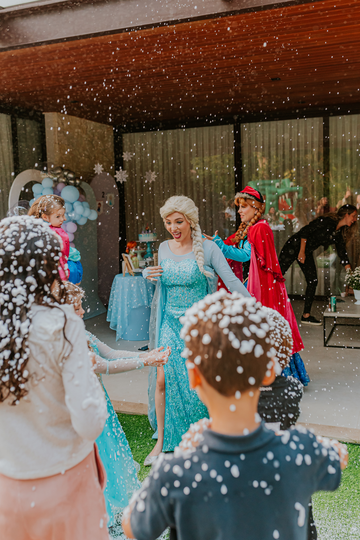 fotografa de familia festa infantil rio de janeiro rj barra da Tijuca Lara 2 anos decoracao tema Frozen 