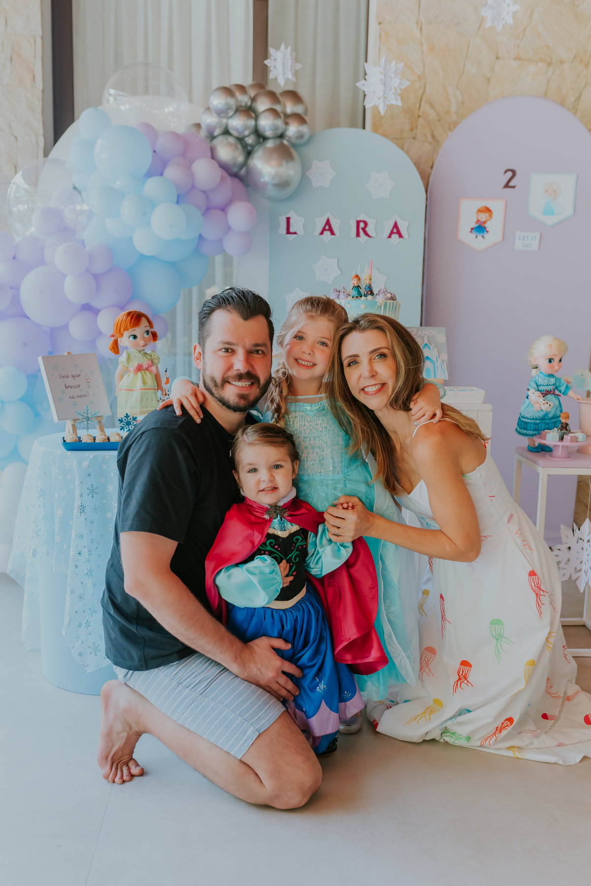 fotografa de familia festa infantil rio de janeiro rj barra da Tijuca Lara 2 anos decoracao tema Frozen 