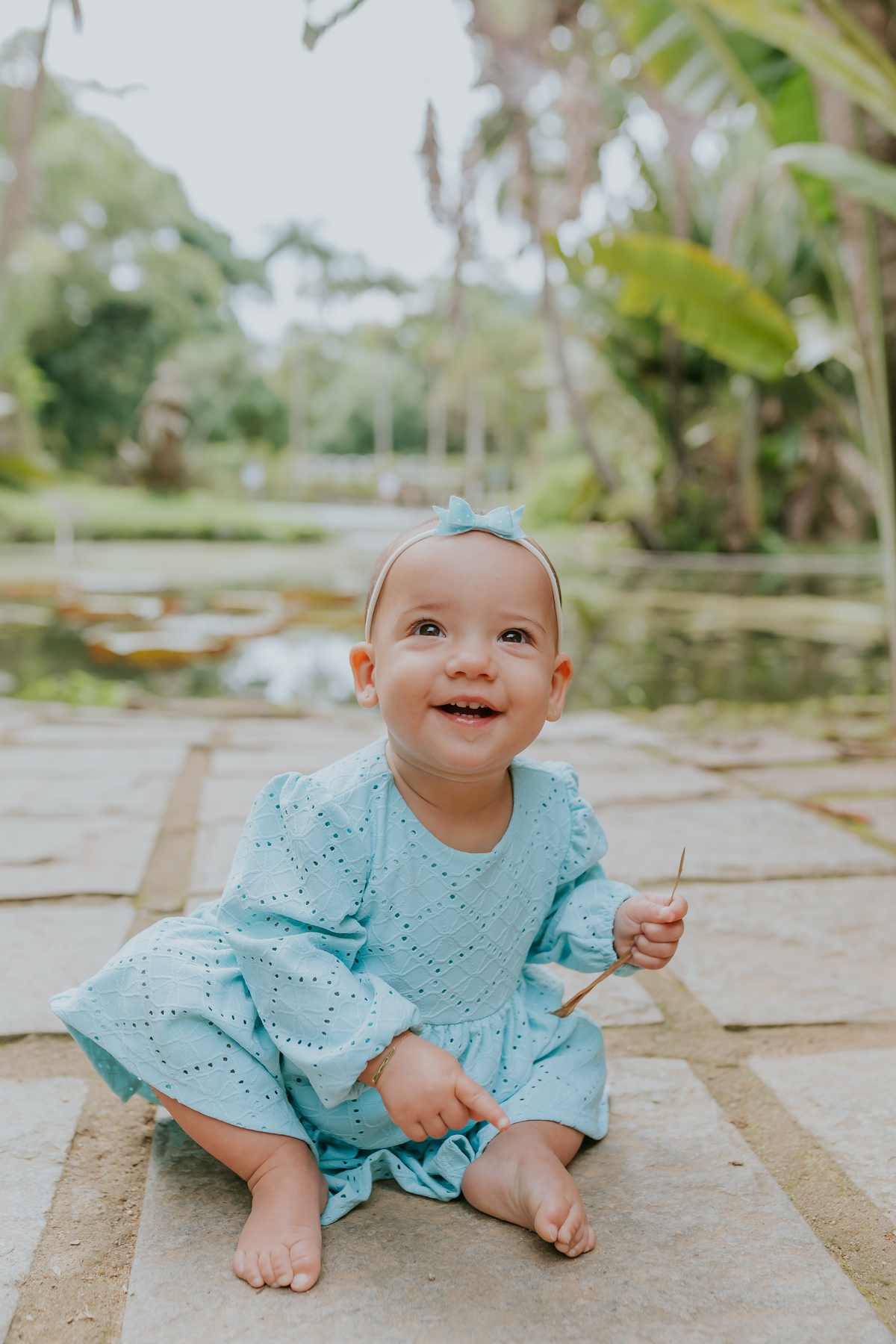 Fotografia de familia- Ensaio no Jardim Botânico, RJ fotografa Rio de Janeiro acompanhamento externo Manuela 10 meses sessão