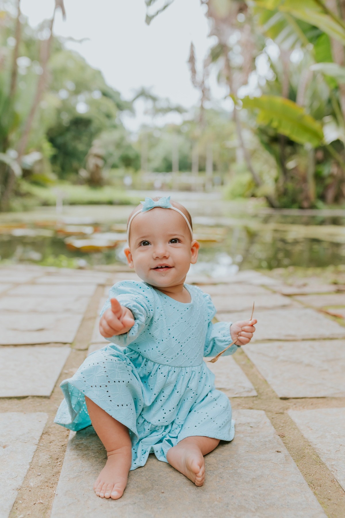 Fotografia de familia- Ensaio no Jardim Botânico, RJ fotografa Rio de Janeiro acompanhamento externo Manuela 10 meses sessão