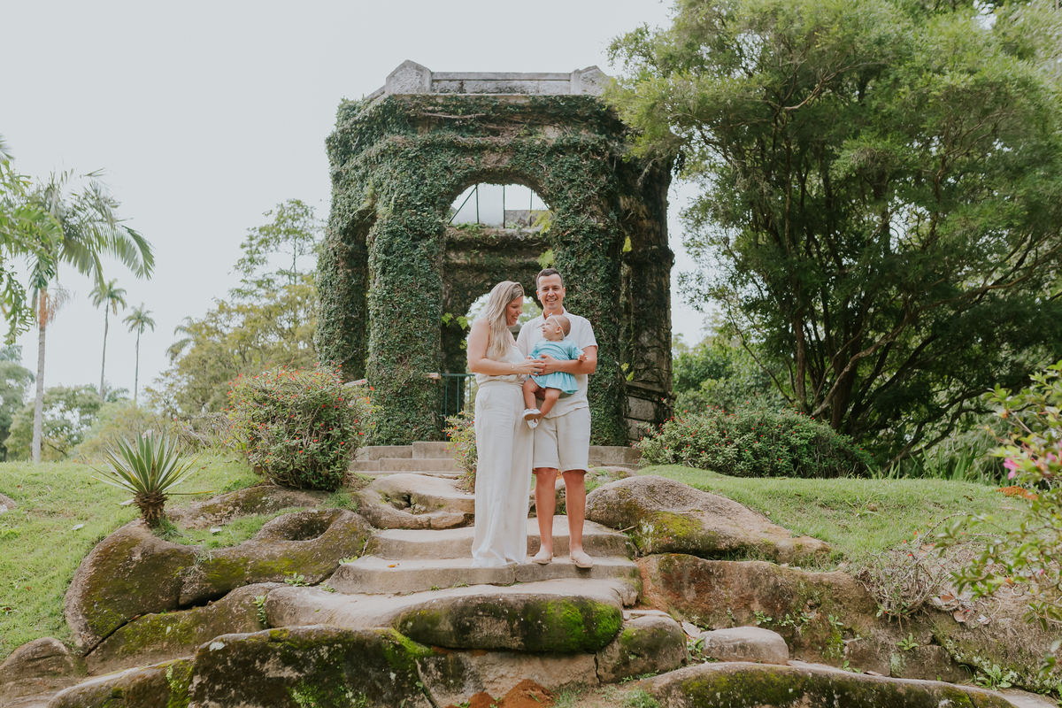 Fotografia de familia- Ensaio no Jardim Botânico, RJ fotografa Rio de Janeiro acompanhamento externo Manuela 10 meses sessão