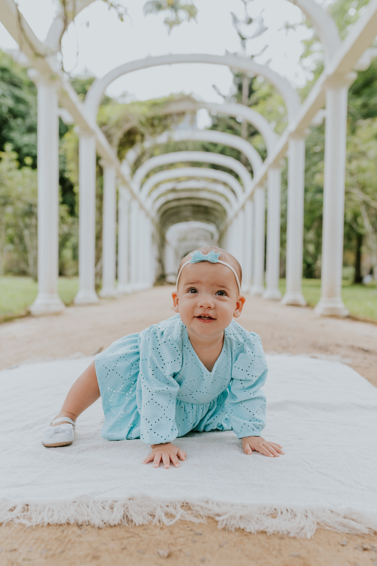 Fotografia de familia- Ensaio no Jardim Botânico, RJ fotografa Rio de Janeiro acompanhamento externo Manuela 10 meses sessão