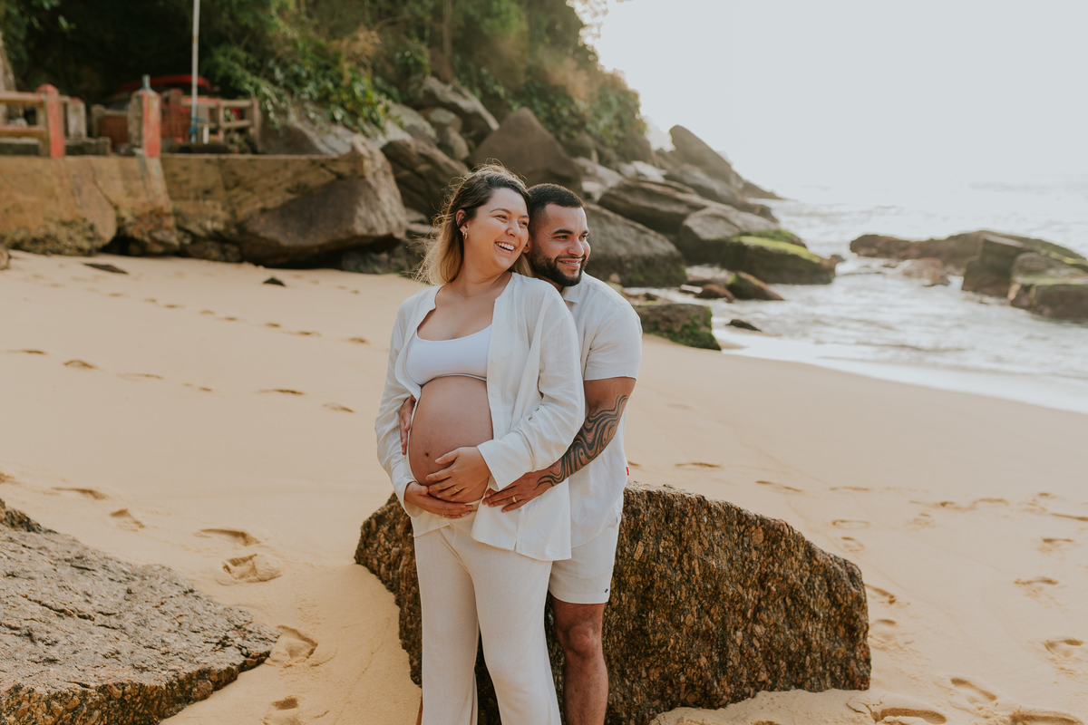 fotografia ensaio gestante gravida fotografa familia praia vermelha urca Rio de Janeiro amanhecer externo sessão 