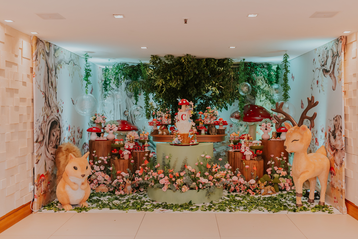 fotografa familia fotografia festa infantil rio de Janeiro rj 1 ano Cecilia tema bosque Icarai niteroi 