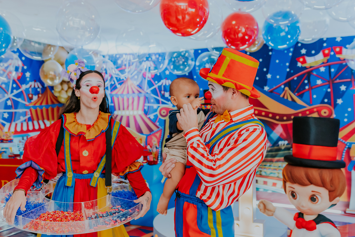 fotografia festa infantil rio de janeiro 1 ano fotografa familia guilherme tema circo Copacabana rj play 