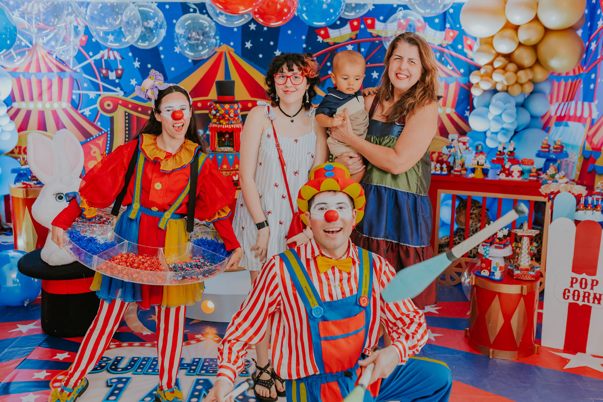 fotografia festa infantil rio de janeiro 1 ano fotografa familia guilherme tema circo Copacabana rj play 