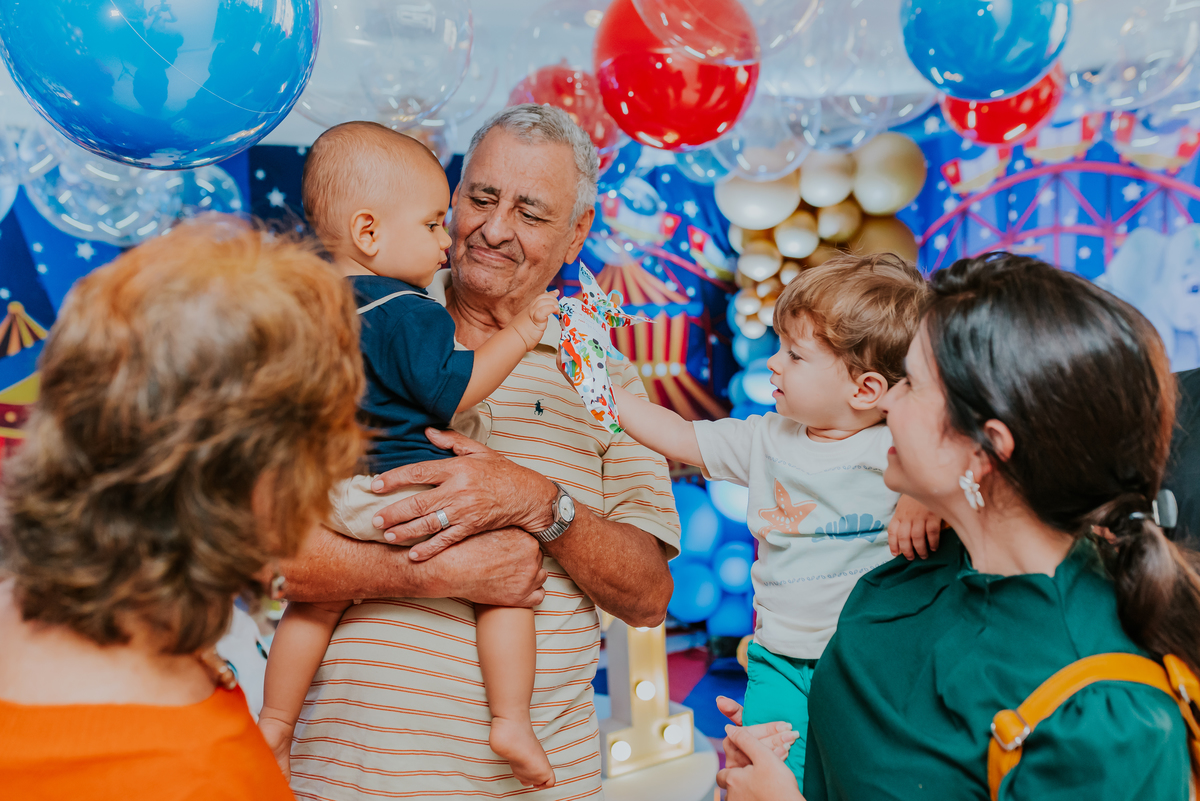fotografia festa infantil rio de janeiro 1 ano fotografa familia guilherme tema circo Copacabana rj play 