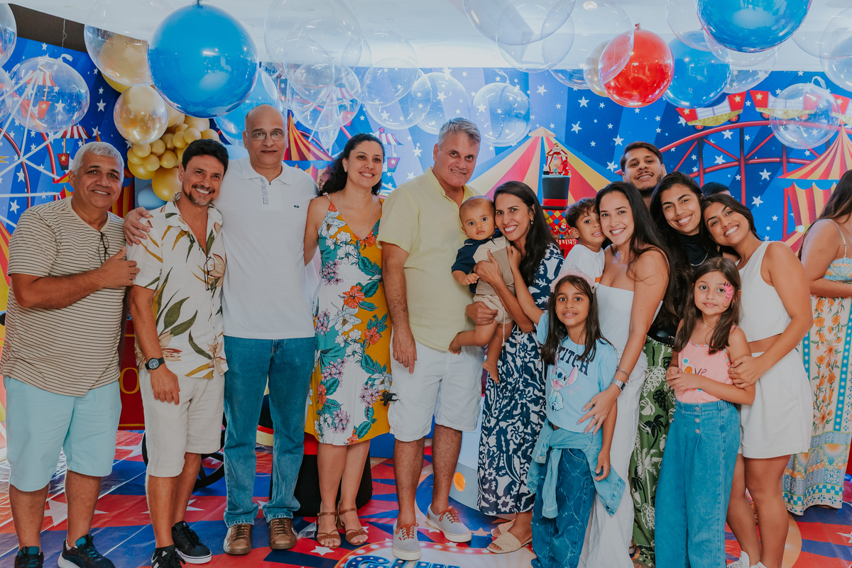 fotografia festa infantil rio de janeiro 1 ano fotografa familia guilherme tema circo Copacabana rj play 