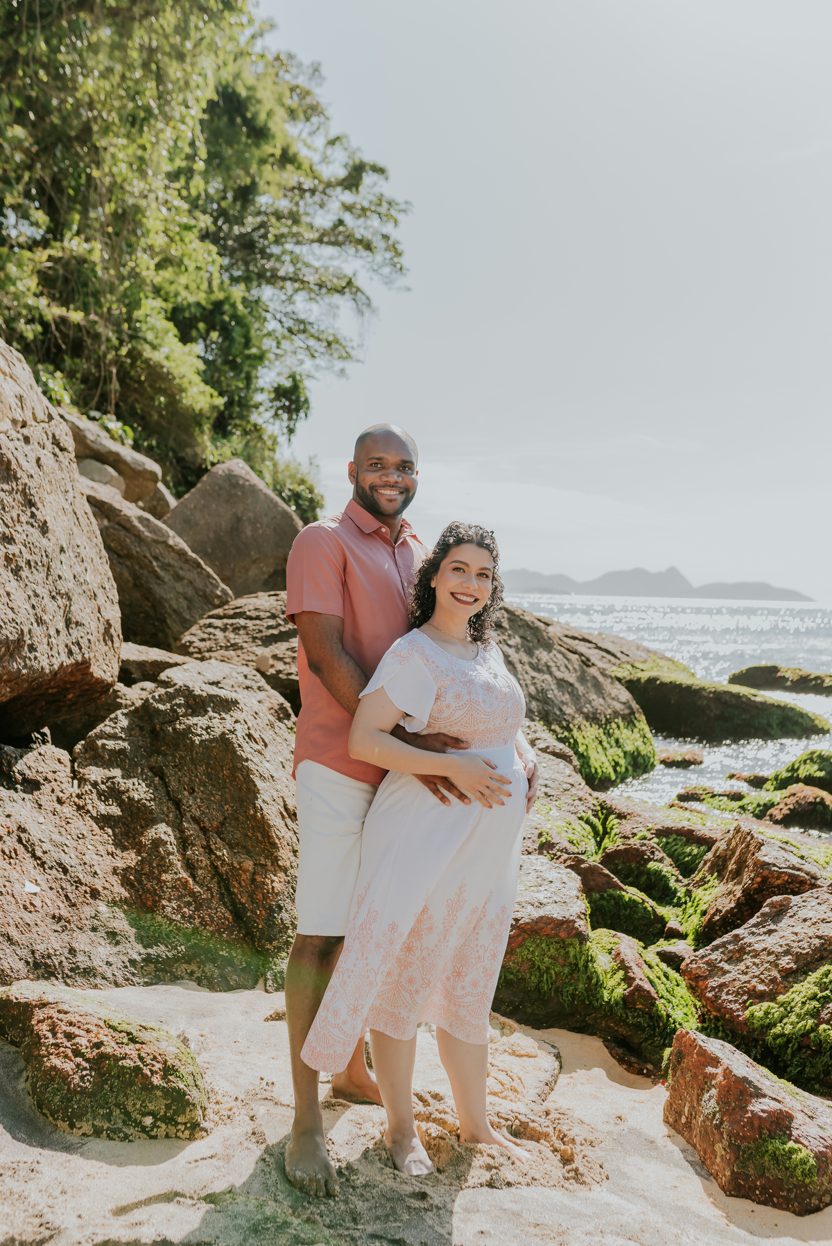 fotografia ensaio de gestante gravida externo na praia vermelha urca rio de janeiro fotografa de família rj 
