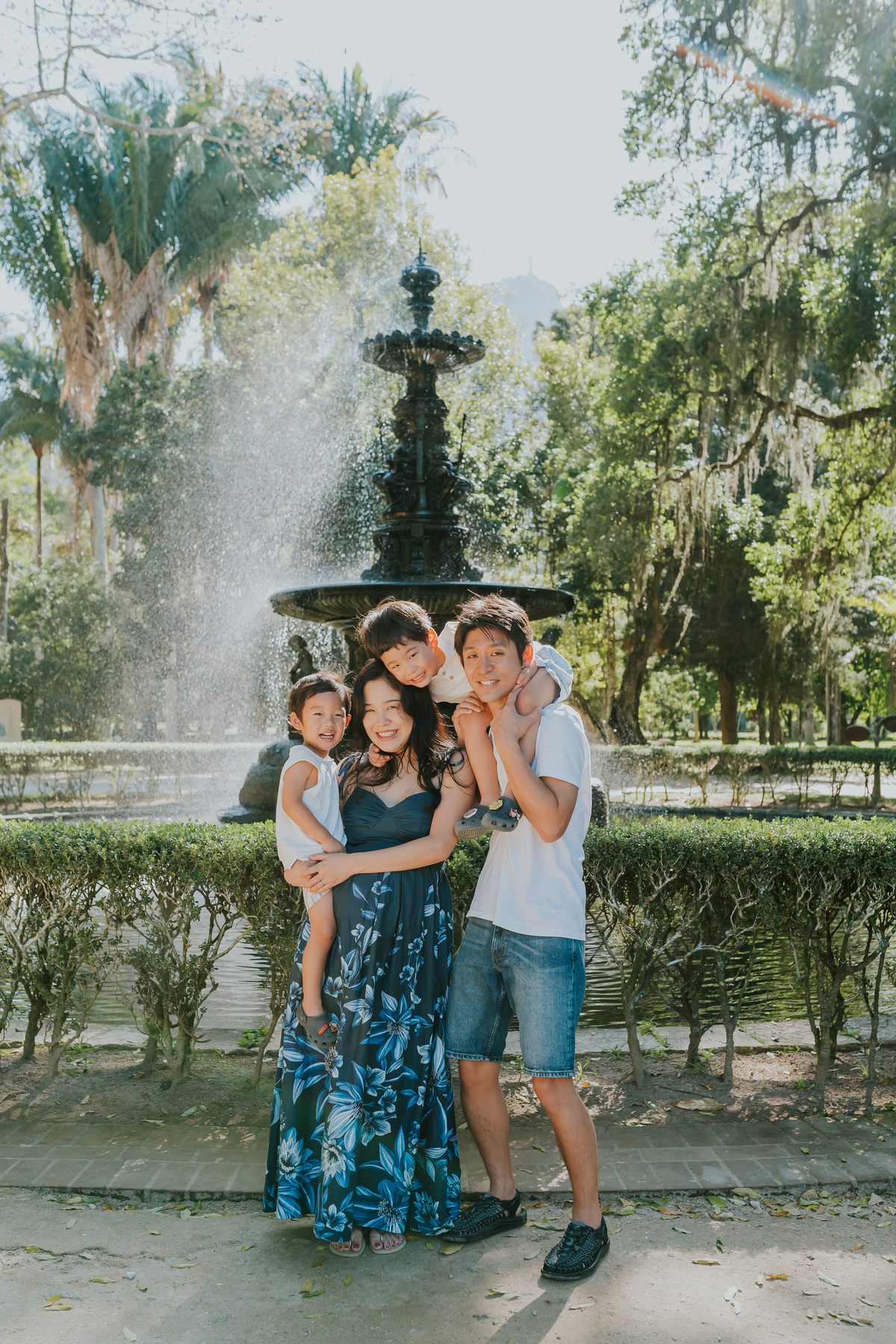 fotografia ensaio externo familia gestante fotografa rio de janeiro rj jardim botânico natureza ponto turístico  