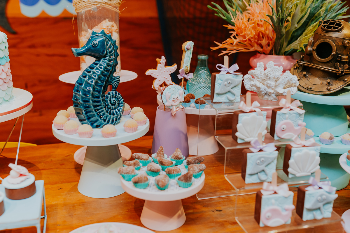 fotografa festa infantil fotografia 1 ano maria Cecilia tema fundo do mar casa de festas a fabrica niteroi Icarai rio de Janeiro rj 