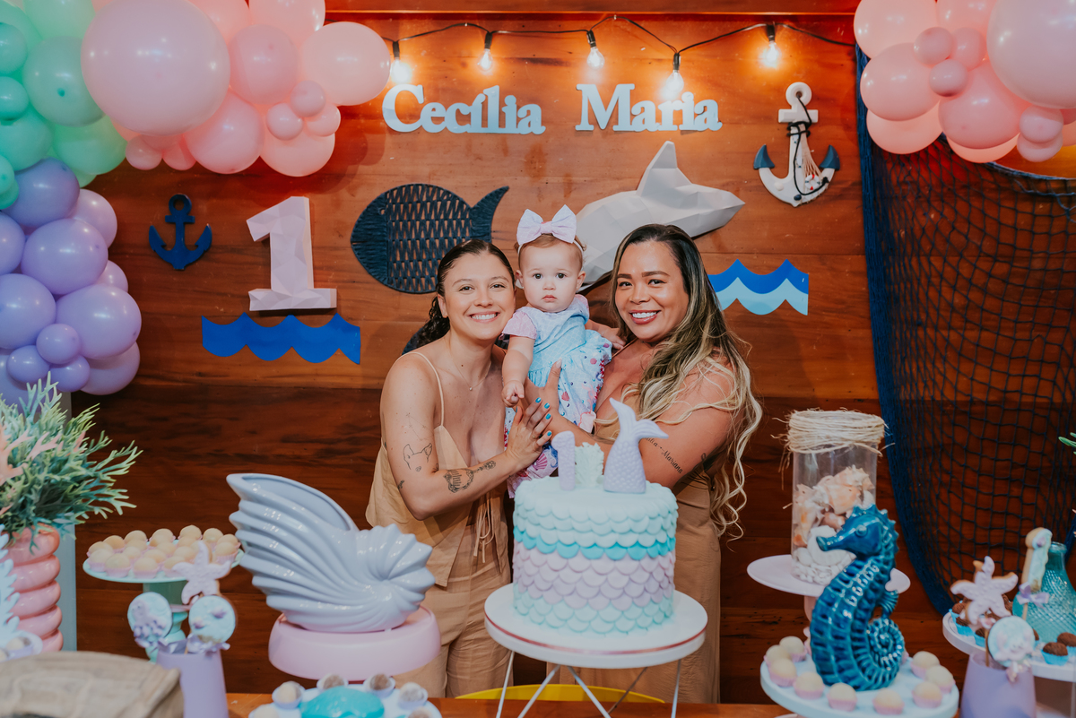fotografa festa infantil fotografia 1 ano maria Cecilia tema fundo do mar casa de festas a fabrica niteroi Icarai rio de Janeiro rj 