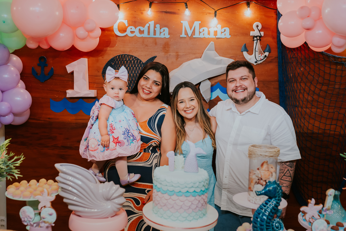 fotografa festa infantil fotografia 1 ano maria Cecilia tema fundo do mar casa de festas a fabrica niteroi Icarai rio de Janeiro rj 