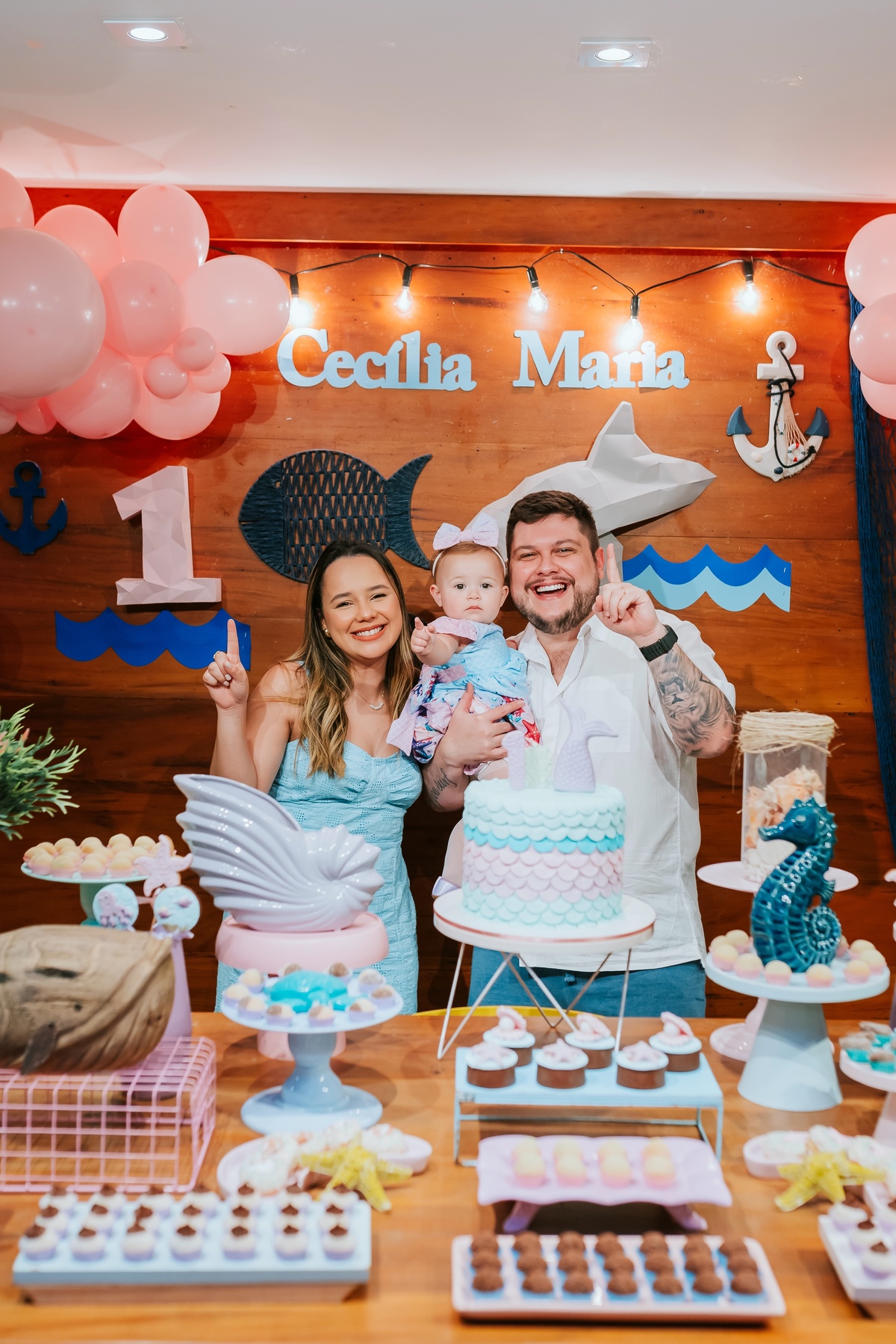 fotografa festa infantil fotografia 1 ano maria Cecilia tema fundo do mar casa de festas a fabrica niteroi Icarai rio de Janeiro rj 