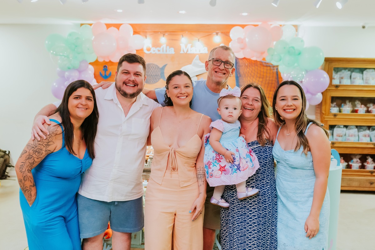fotografa festa infantil fotografia 1 ano maria Cecilia tema fundo do mar casa de festas a fabrica niteroi Icarai rio de Janeiro rj 