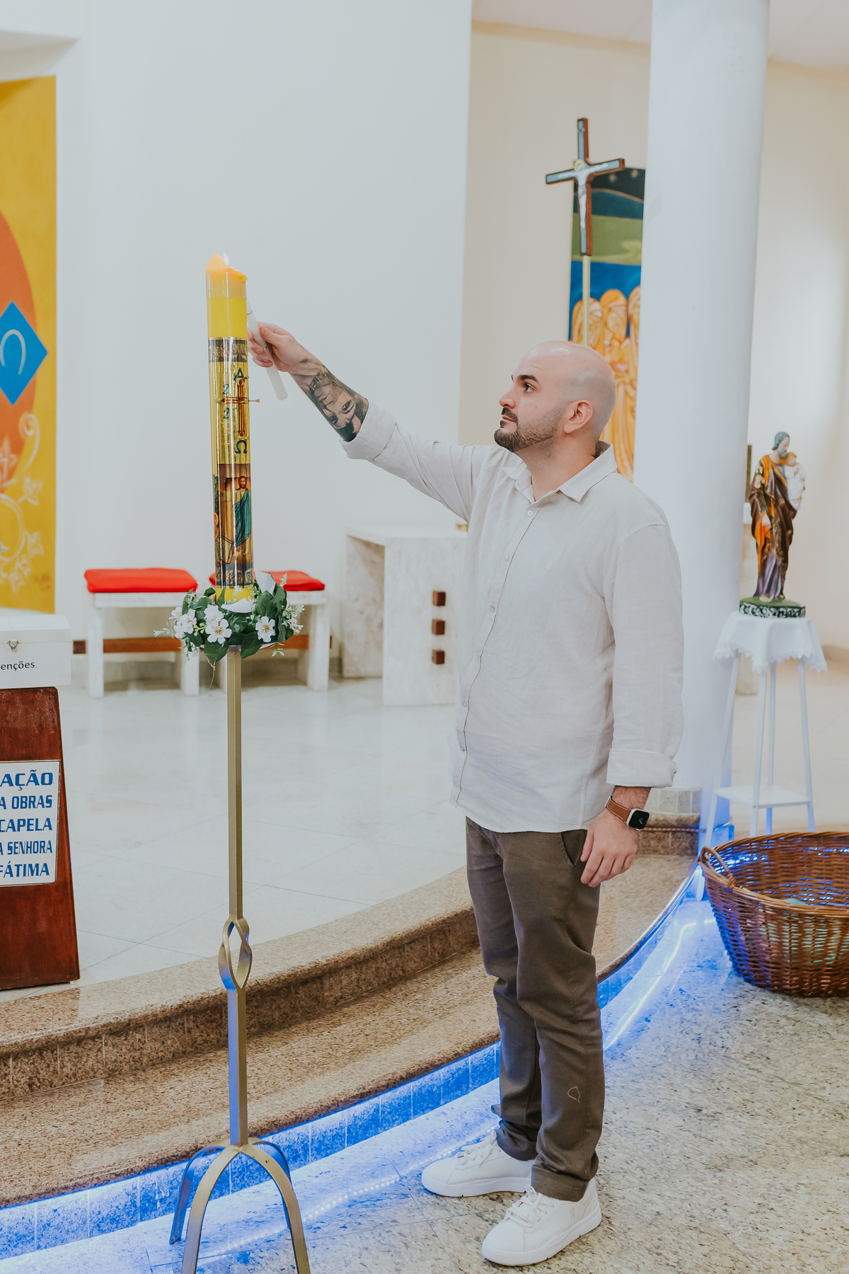 fotografia batizado batismo maria Julia Rio de Janeiro fotografa familia capela nossa senhora de Fátima ilha do governador rj jardim Guanabara 
