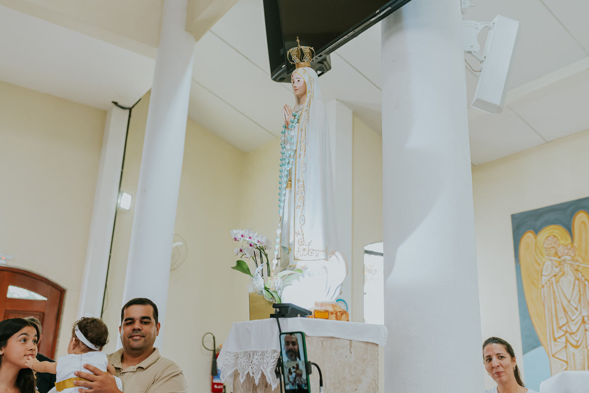 fotografia batizado batismo maria Julia Rio de Janeiro fotografa familia capela nossa senhora de Fátima ilha do governador rj jardim Guanabara 
