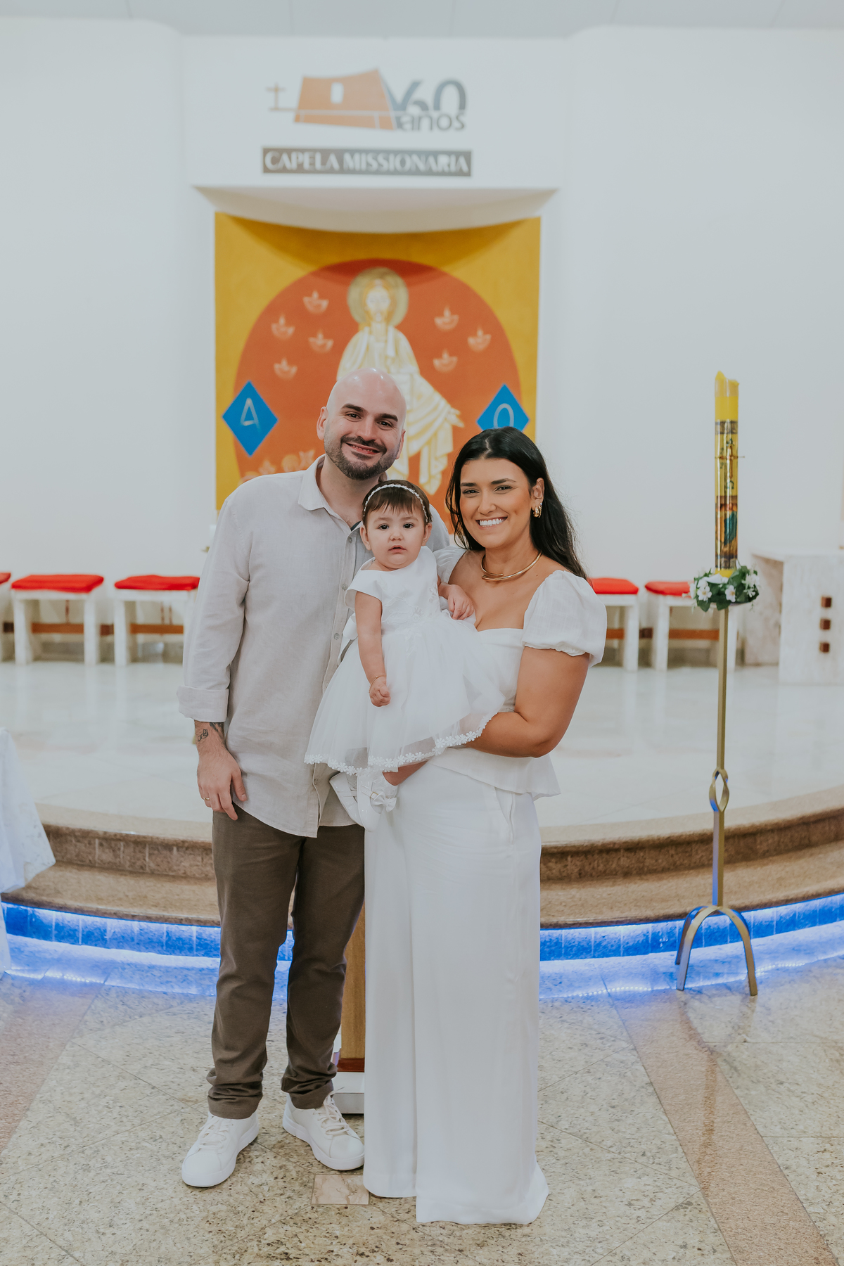 fotografia batizado batismo maria Julia Rio de Janeiro fotografa familia capela nossa senhora de Fátima ilha do governador rj jardim Guanabara 