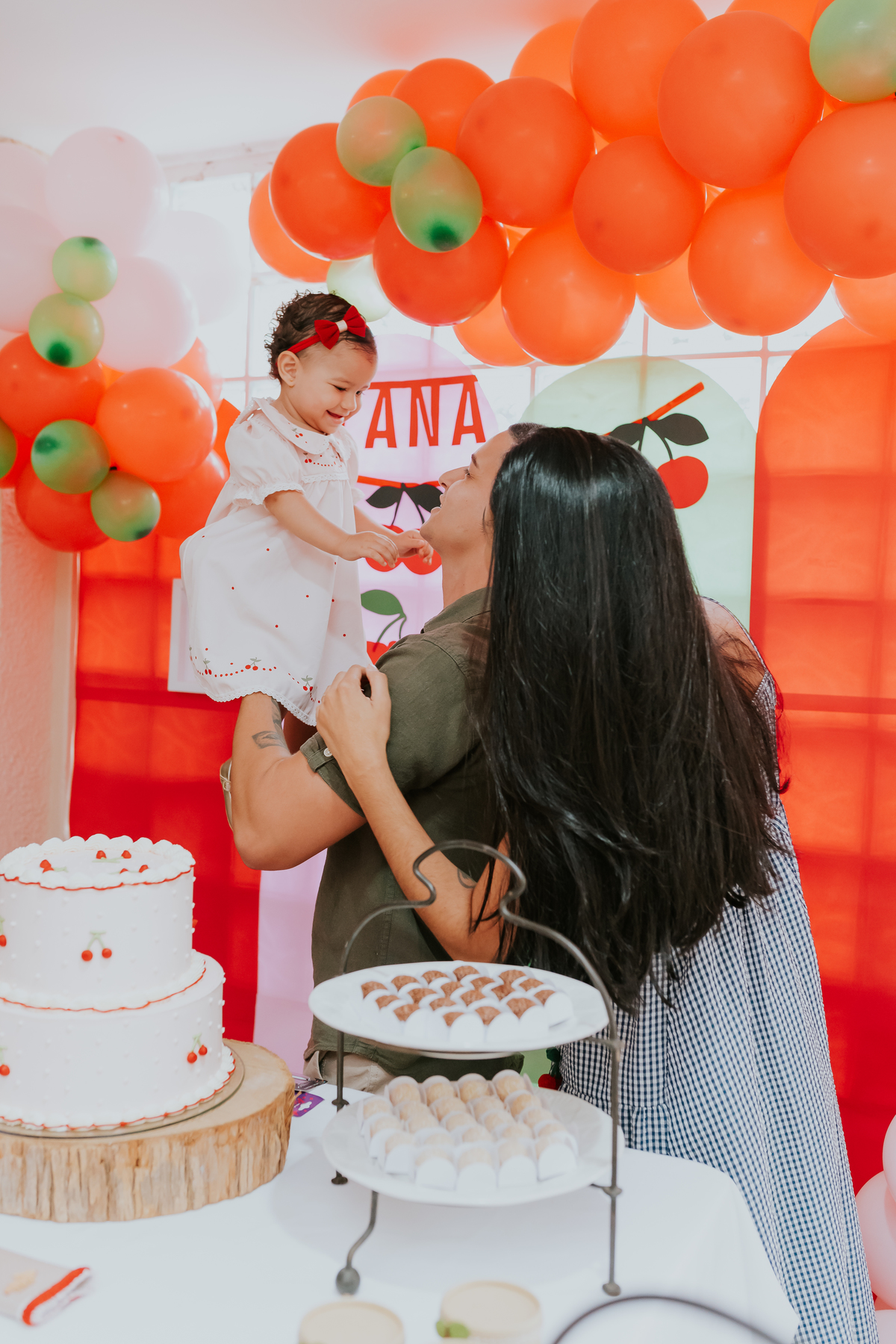 fotografa familia festa infantil fotografia 1 ano diana maria tema cerejinha Río de Janeiro ilha do governador rj 