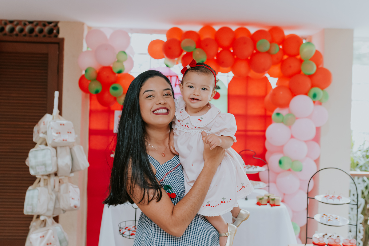 fotografa familia festa infantil fotografia 1 ano diana maria tema cerejinha Río de Janeiro ilha do governador rj 