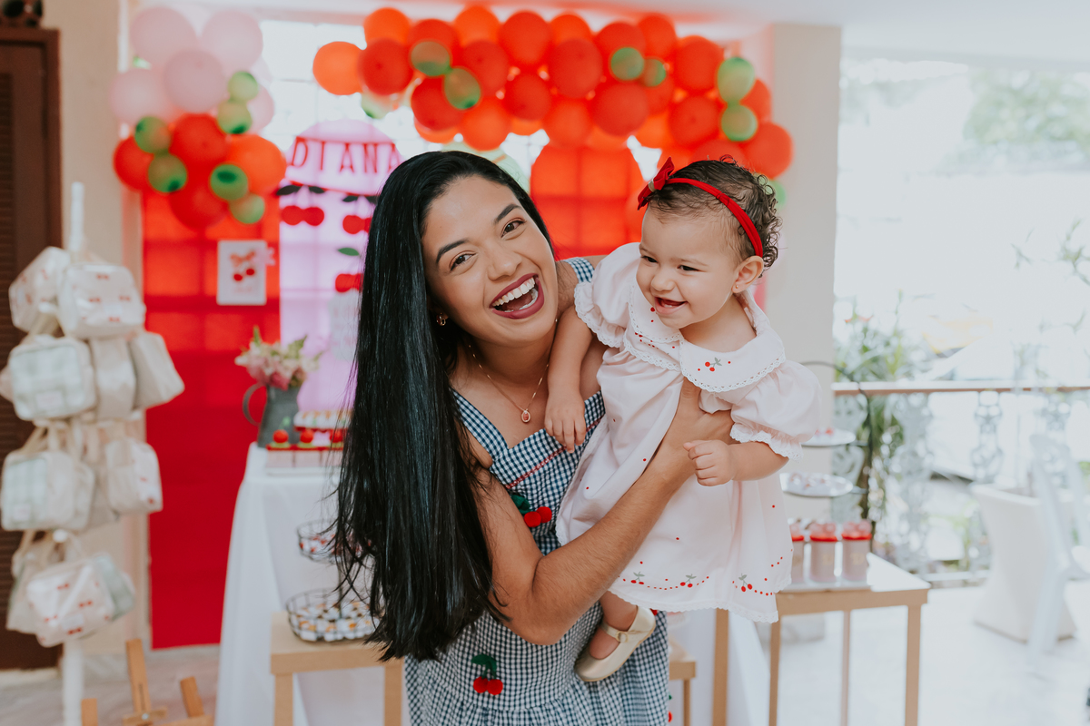 fotografa familia festa infantil fotografia 1 ano diana maria tema cerejinha Río de Janeiro ilha do governador rj 