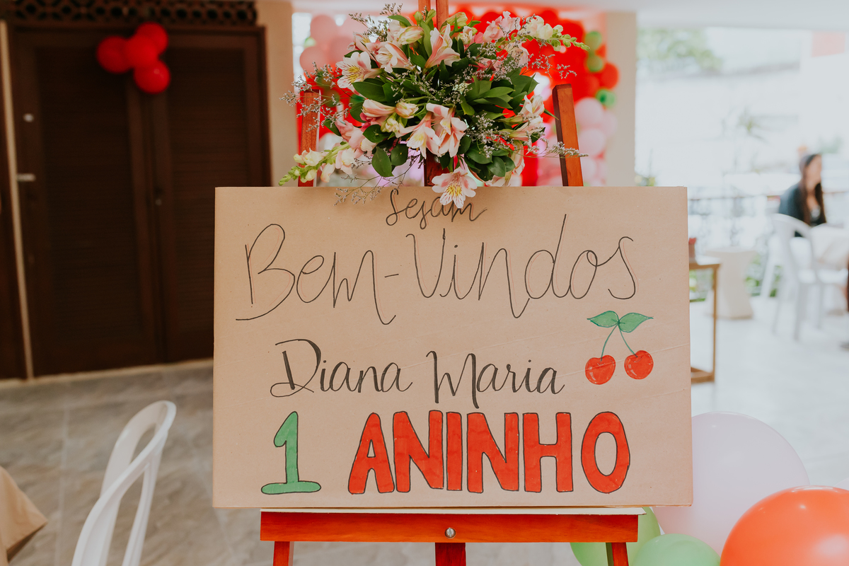 fotografa familia festa infantil fotografia 1 ano diana maria tema cerejinha Río de Janeiro ilha do governador rj 