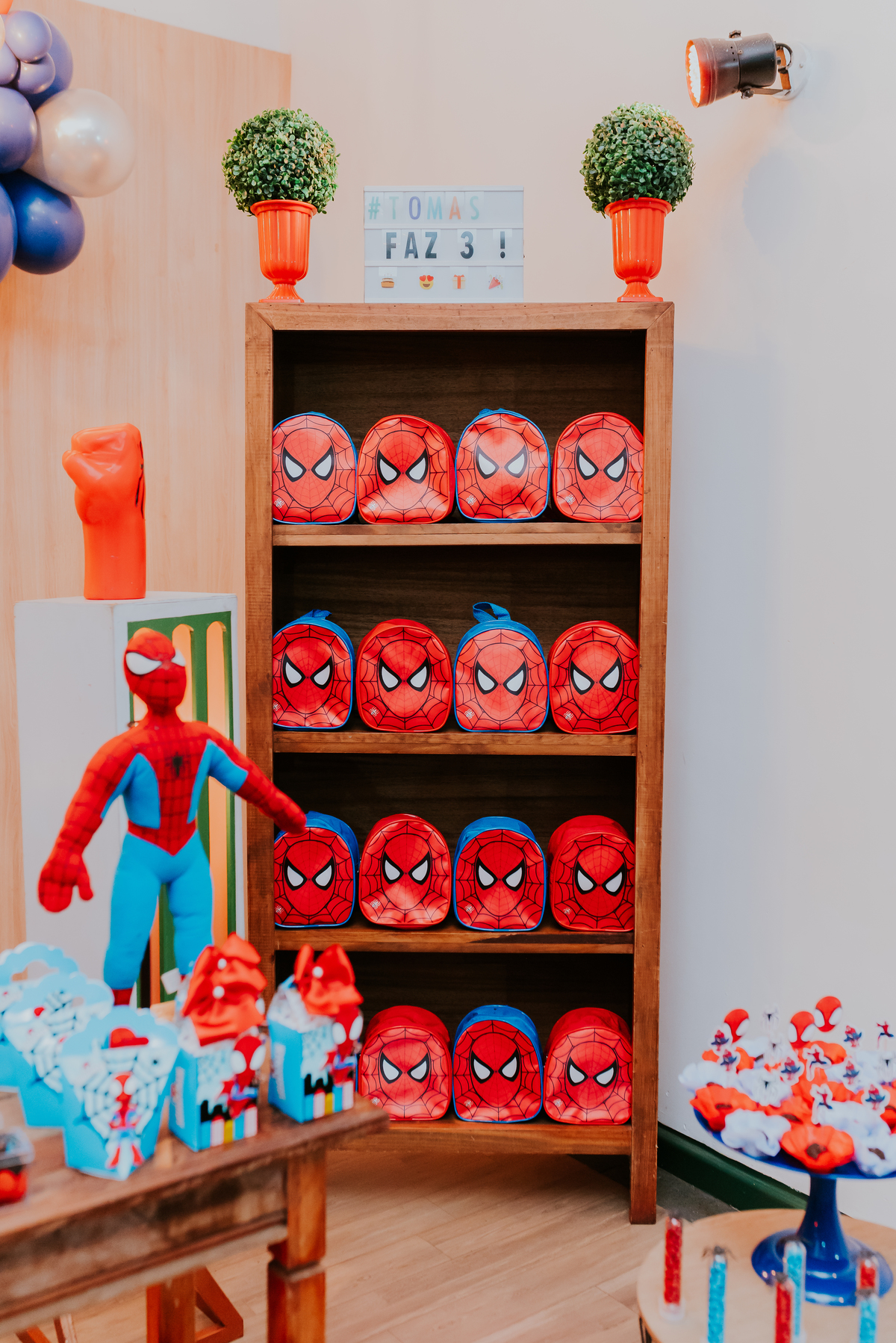 fotografia festa infantil 3 anos tomas laranjeiras Río de Janeiro rj fotografa familia evento homem aranha bruna Guerson casa de festas arca dos sonhos