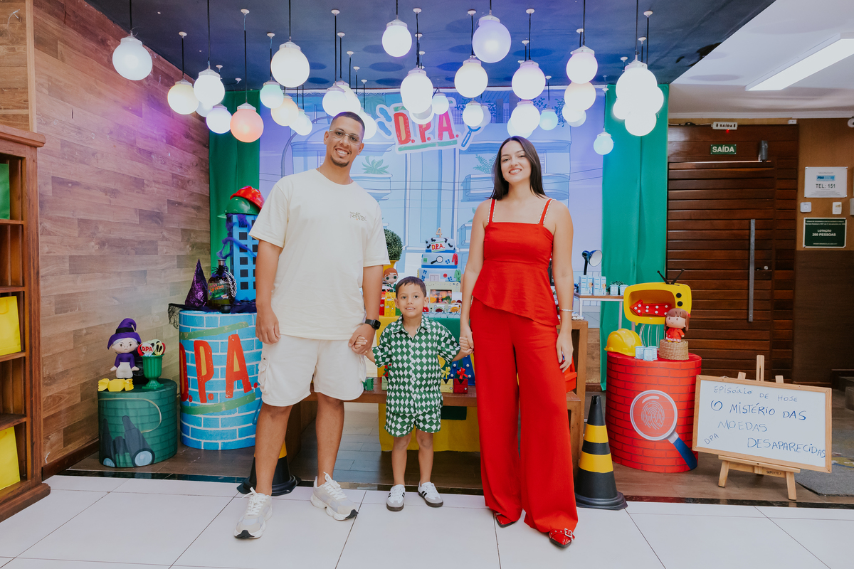 fotografa familia evento Rio de Janeiro 4 anos benjamín tema detetives do prédio azul fotografia festa infantil rj casa de festa tik tak botafogo 