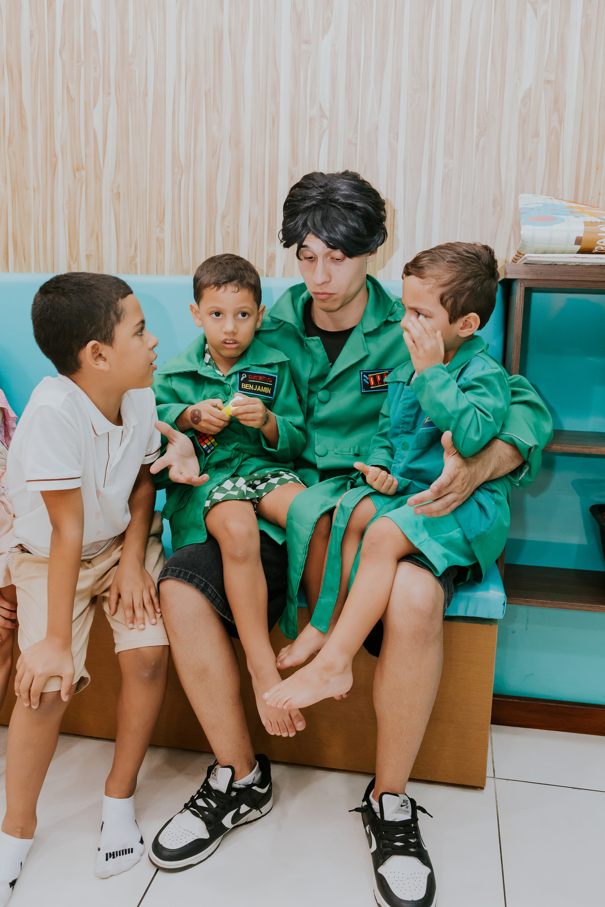 fotografa familia evento Rio de Janeiro 4 anos benjamín tema detetives do prédio azul fotografia festa infantil rj casa de festa tik tak botafogo 