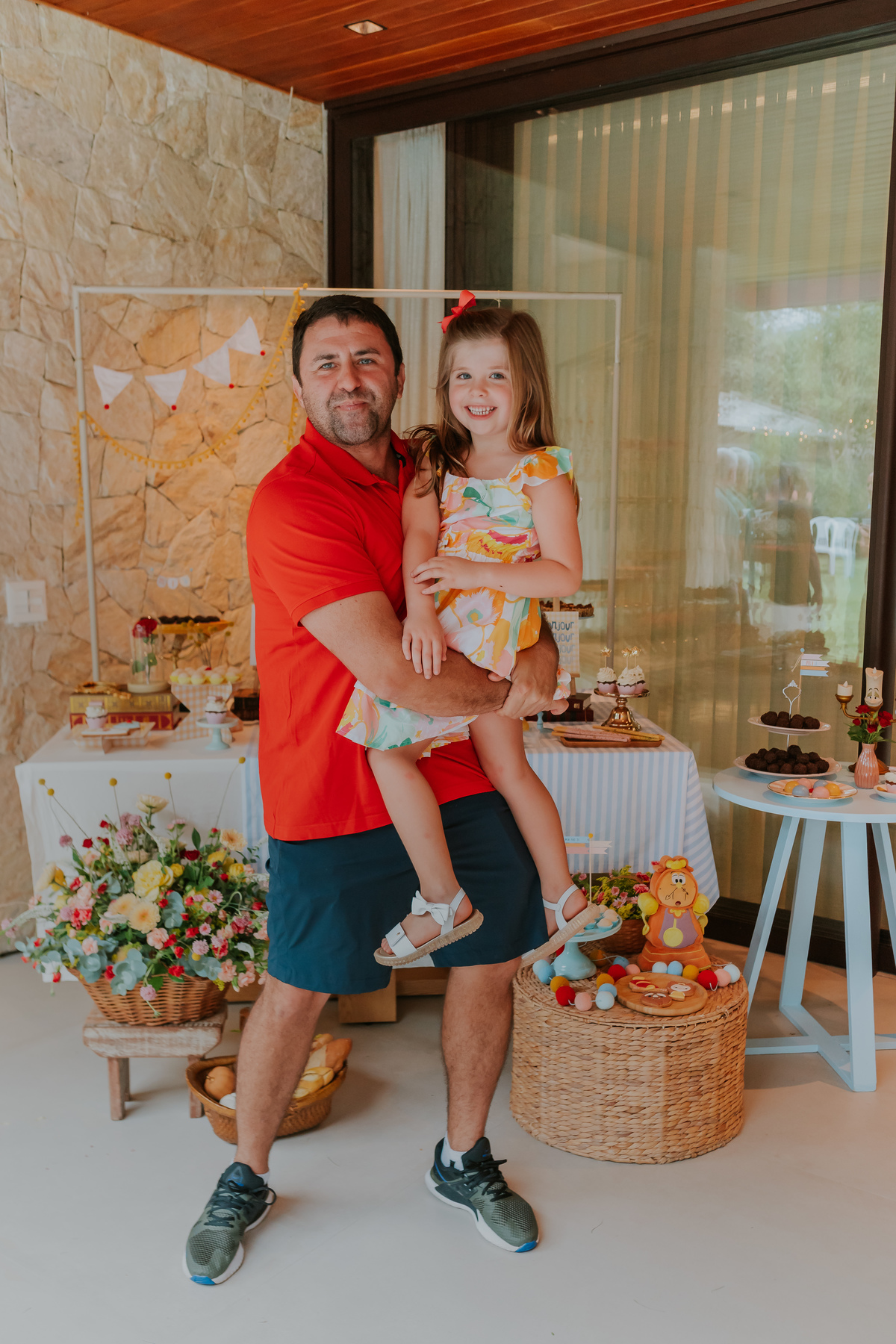 fotografia festa infantil 5 anos mia a bela e a fera barra da Tijuca fotografa de eventos rio de janeiro rj 