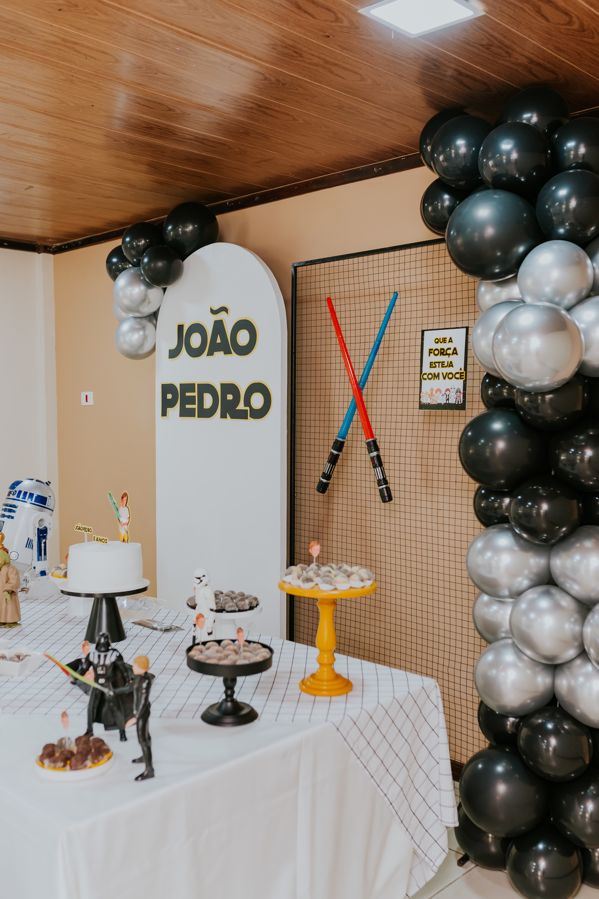 fotografa familia festa infantil evento Río de Janeiro barra da Tijuca 5 anos Joao Pedro tema star Wars rj fotografia 