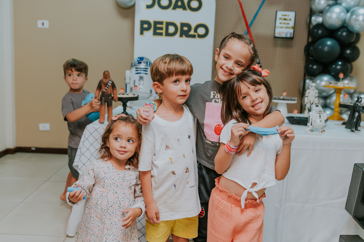 fotografa familia festa infantil evento Río de Janeiro barra da Tijuca 5 anos Joao Pedro tema star Wars rj fotografia 