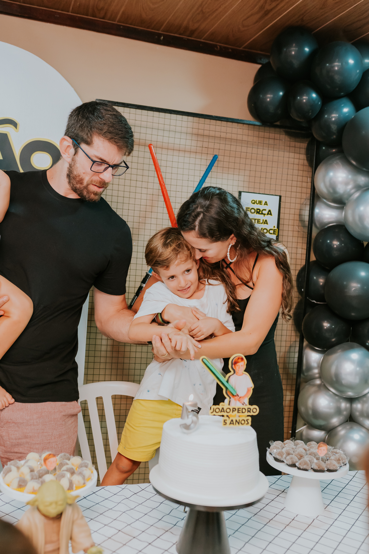 fotografa familia festa infantil evento Río de Janeiro barra da Tijuca 5 anos Joao Pedro tema star Wars rj fotografia 