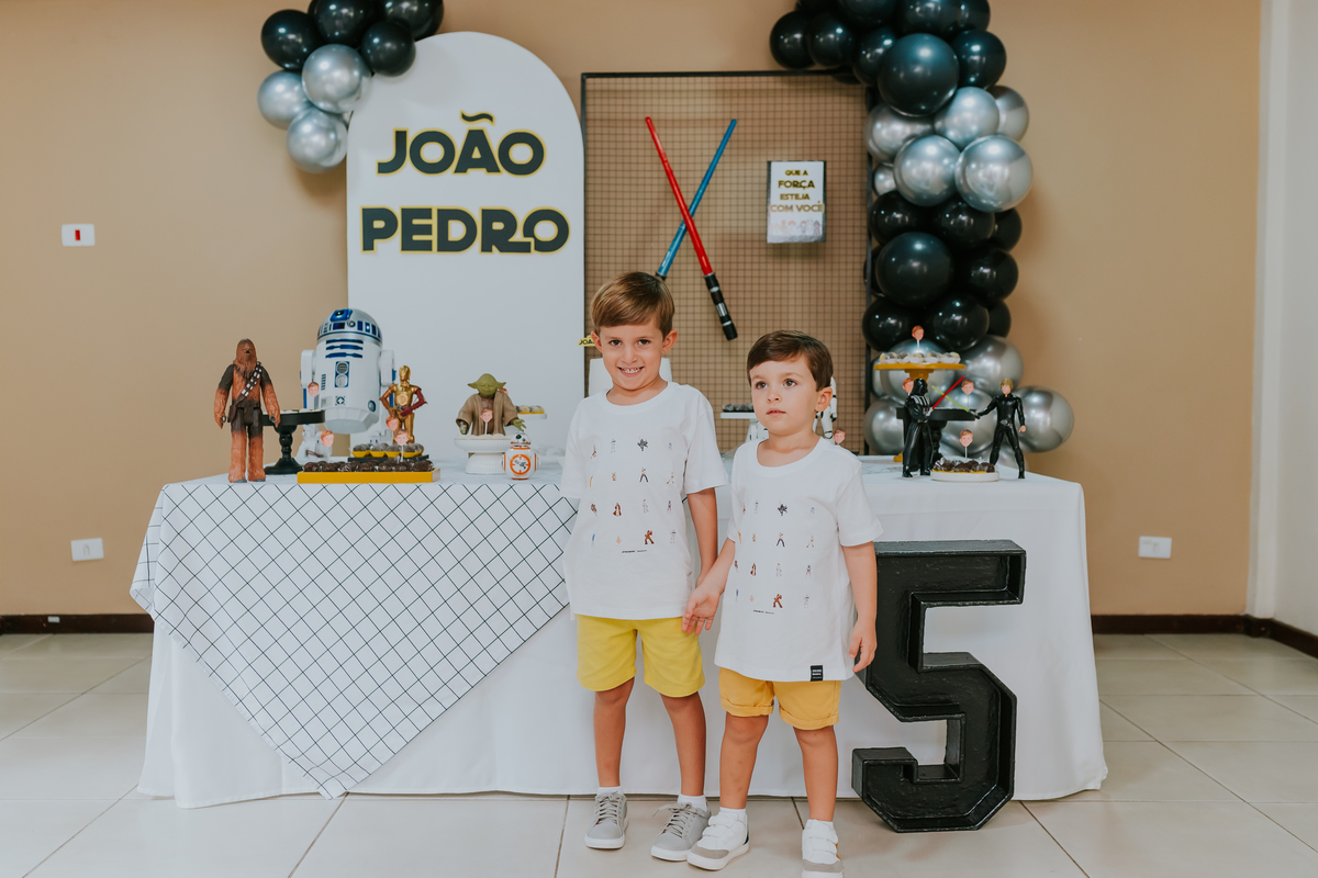 fotografa familia festa infantil evento Río de Janeiro barra da Tijuca 5 anos Joao Pedro tema star Wars rj fotografia 