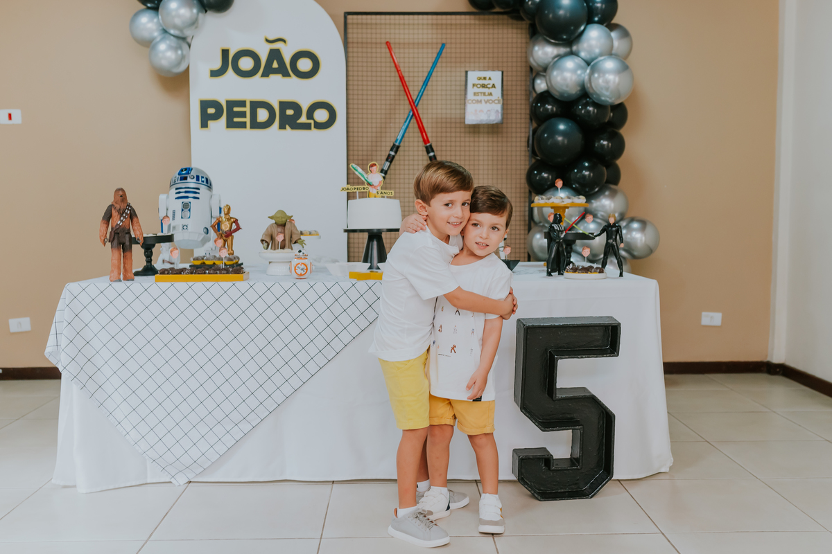 fotografa familia festa infantil evento Río de Janeiro barra da Tijuca 5 anos Joao Pedro tema star Wars rj fotografia 