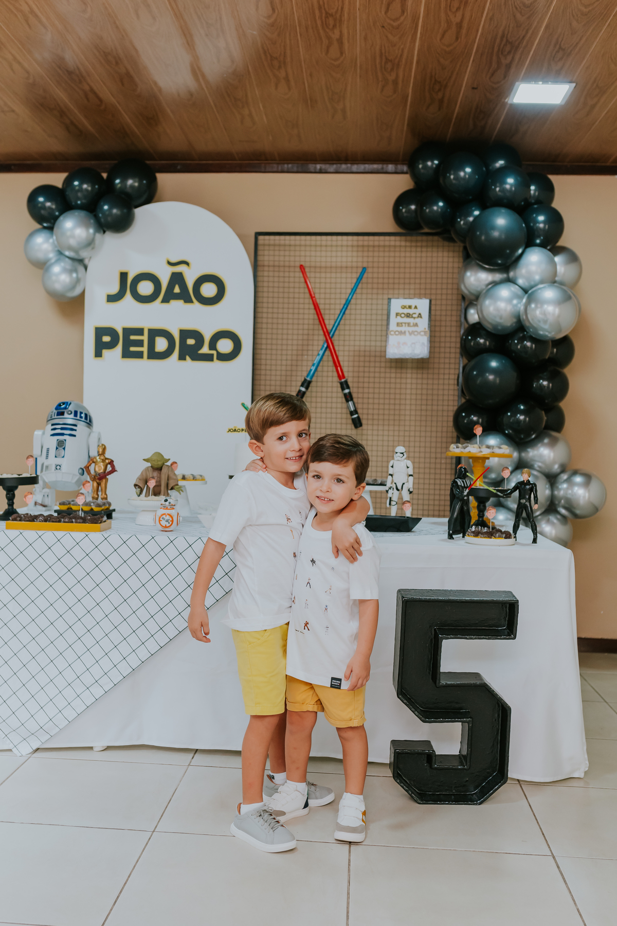 fotografa familia festa infantil evento Río de Janeiro barra da Tijuca 5 anos Joao Pedro tema star Wars rj fotografia 