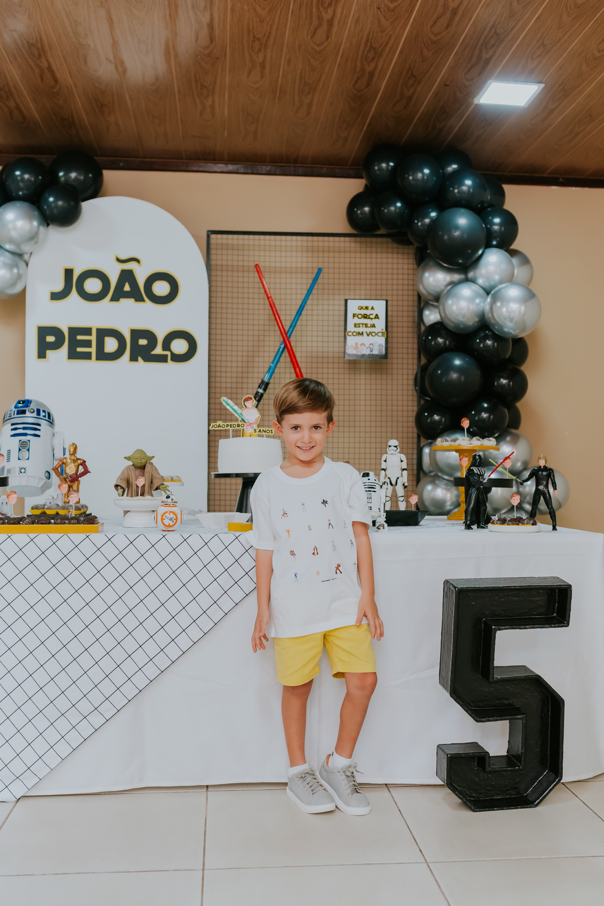 fotografa familia festa infantil evento Río de Janeiro barra da Tijuca 5 anos Joao Pedro tema star Wars rj fotografia 