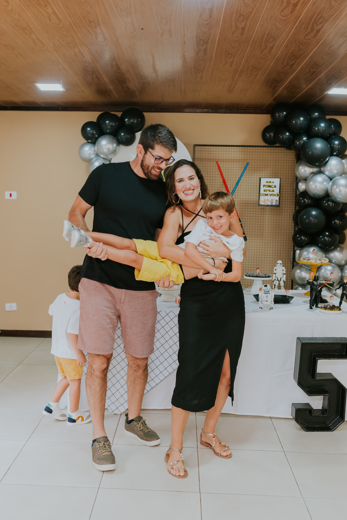 fotografa familia festa infantil evento Río de Janeiro barra da Tijuca 5 anos Joao Pedro tema star Wars rj fotografia 