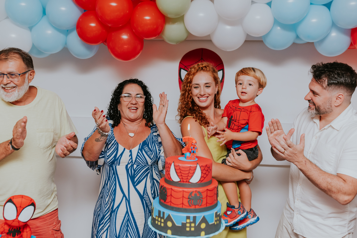 fotografia fotografa rj festa infantil 2 anos Davi tema homem aranha Niterói Icarai Rio de Janeiro familia 