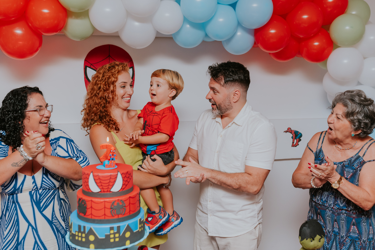 fotografia fotografa rj festa infantil 2 anos Davi tema homem aranha Niterói Icarai Rio de Janeiro familia 