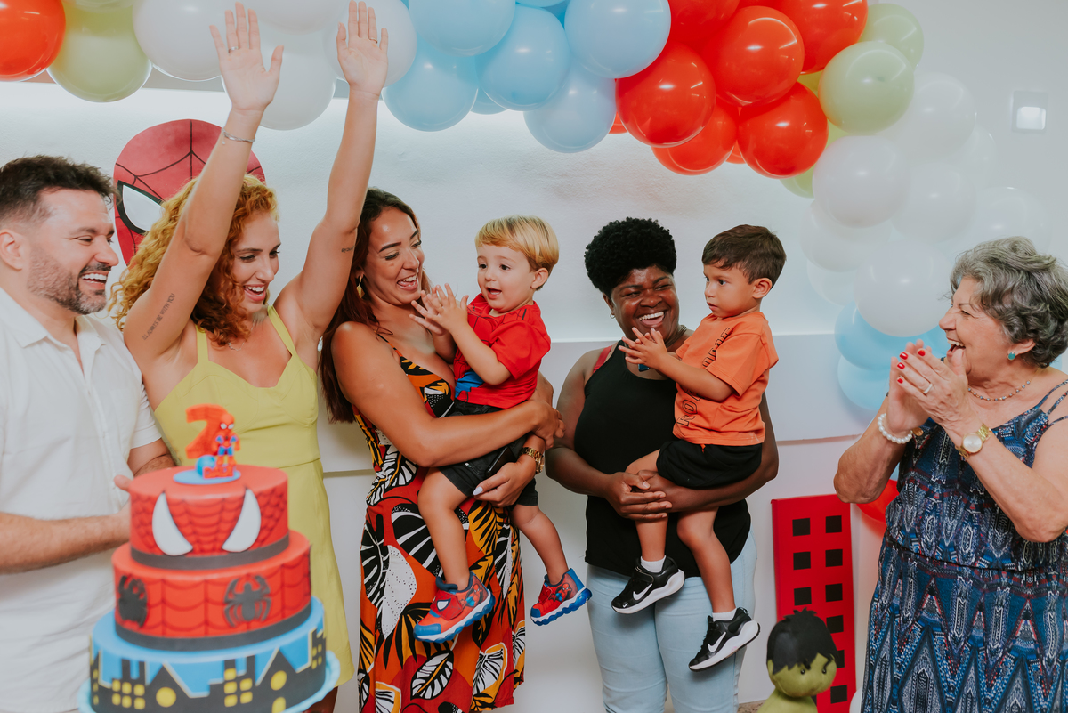 fotografia fotografa rj festa infantil 2 anos Davi tema homem aranha Niterói Icarai Rio de Janeiro familia 