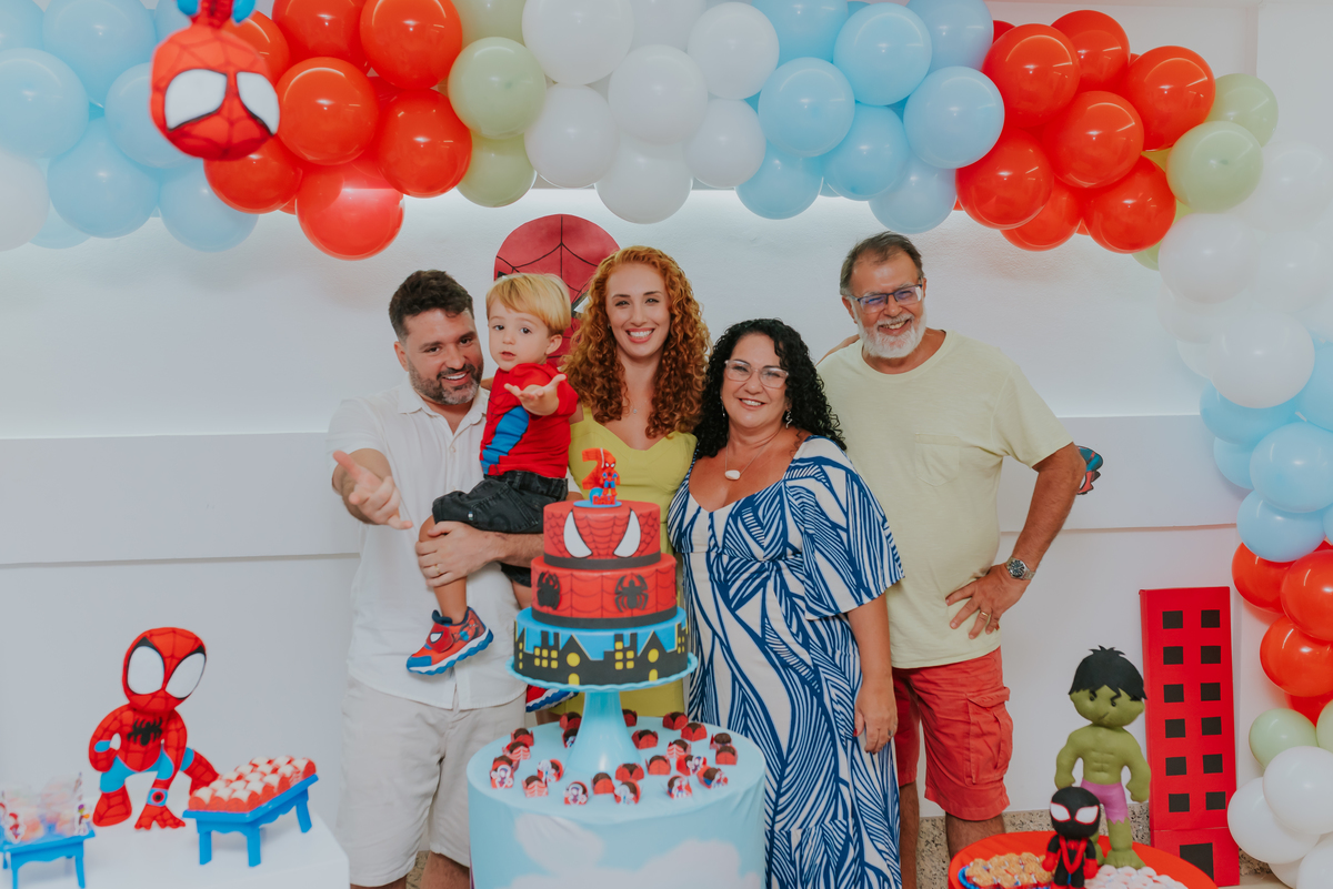 fotografia fotografa rj festa infantil 2 anos Davi tema homem aranha Niterói Icarai Rio de Janeiro familia 