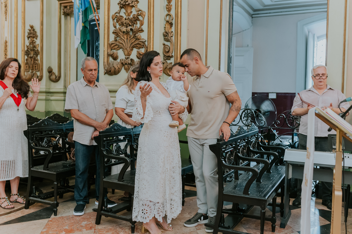 fotografia fotografa batizado batismo Joaquim familia Igreja do Glorioso Patriarca São José centro rj Rio de Janeiro avenida presidente vargas 