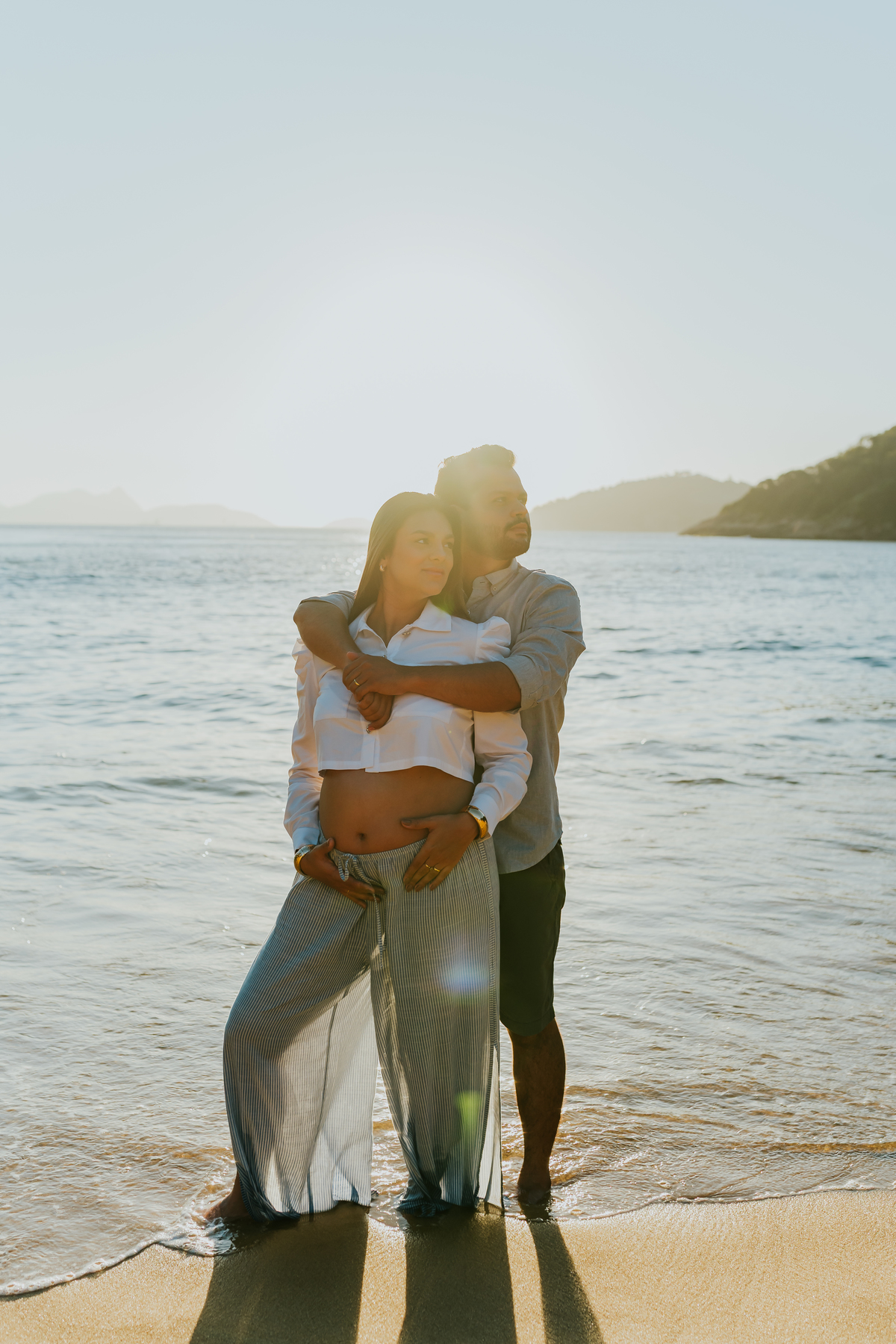fotografa ensaio gravida gestante praia vermelha urca zona sul Rio de Janeiro rj fotografa familia amanhecer externo 