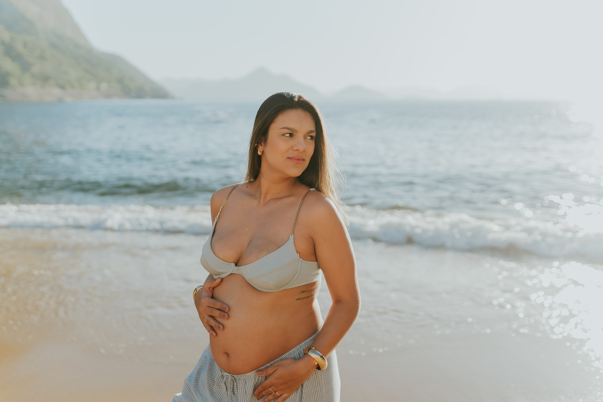 fotografa ensaio gravida gestante praia vermelha urca zona sul Rio de Janeiro rj fotografa familia amanhecer externo 