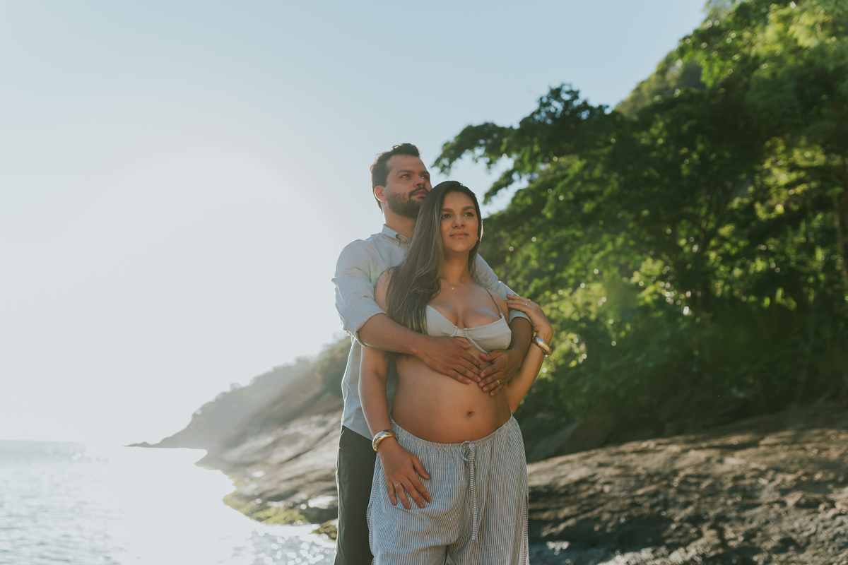 fotografa ensaio gravida gestante praia vermelha urca zona sul Rio de Janeiro rj fotografa familia amanhecer externo 