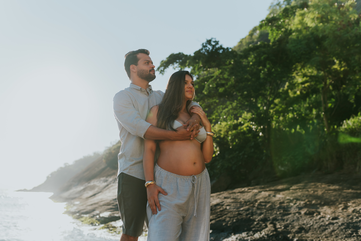fotografa ensaio gravida gestante praia vermelha urca zona sul Rio de Janeiro rj fotografa familia amanhecer externo 
